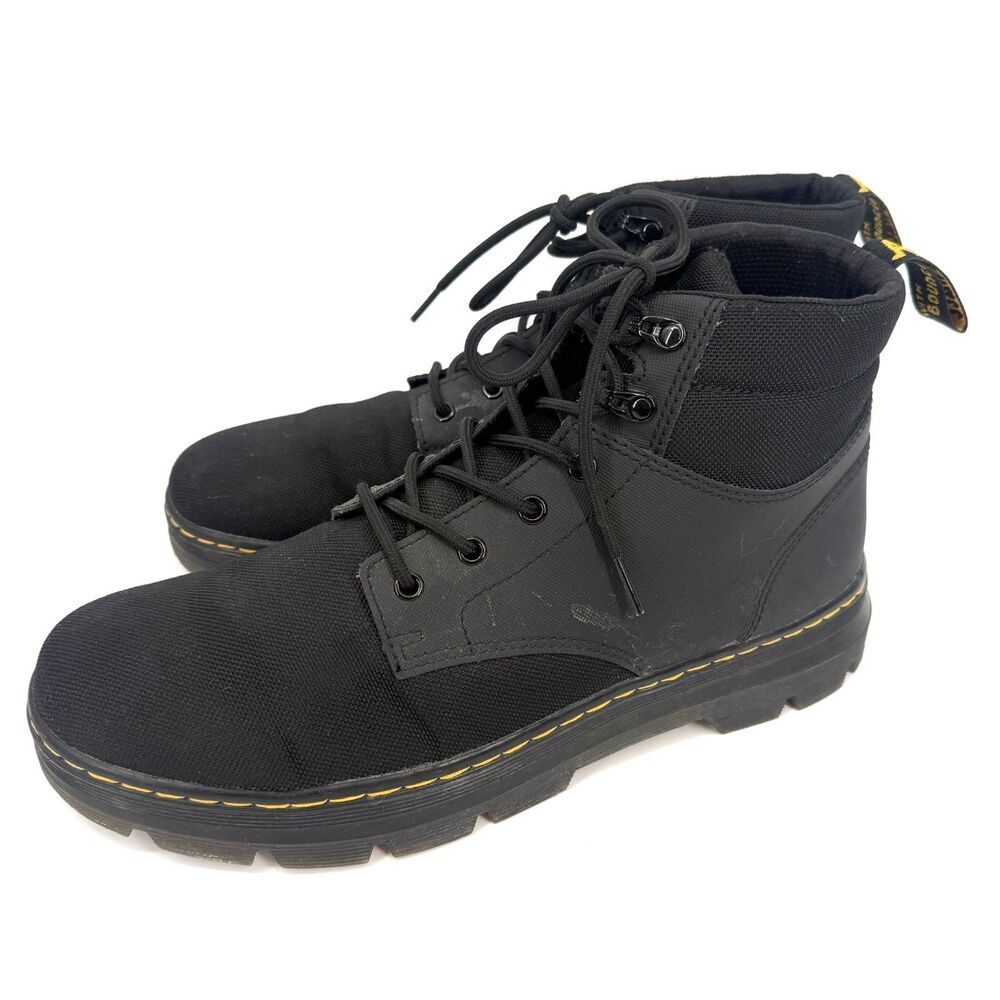 DR. MARTENS RAKIM UTILITY CHUKKA BOOTS Black Canvas Gorpcore Preppy SIZE Men 13